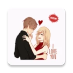 wasticker love stickers android application logo